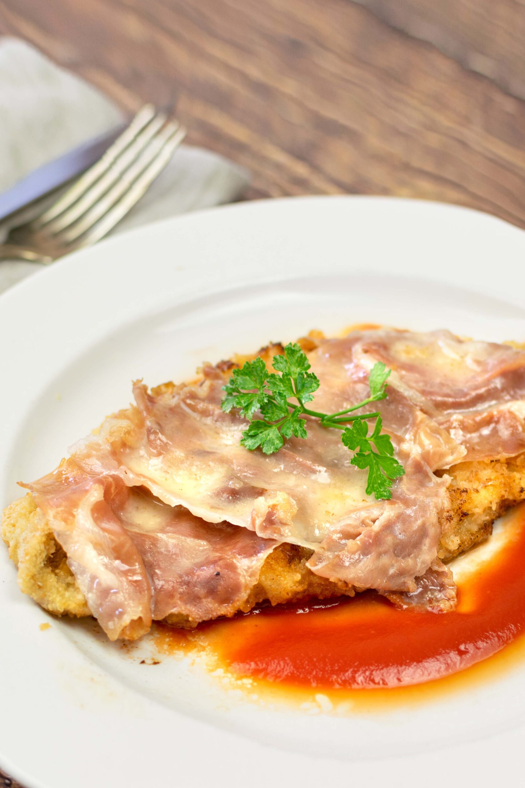 Traditional Bolognese cutlet