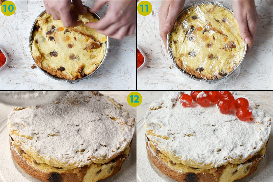 No-bake Panettone Cassata Cake instructions