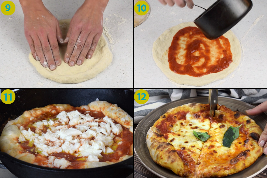 Homemade Pizza Margherita instructions