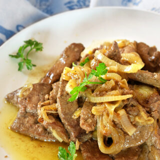 Traditional Venetian-style liver recipe