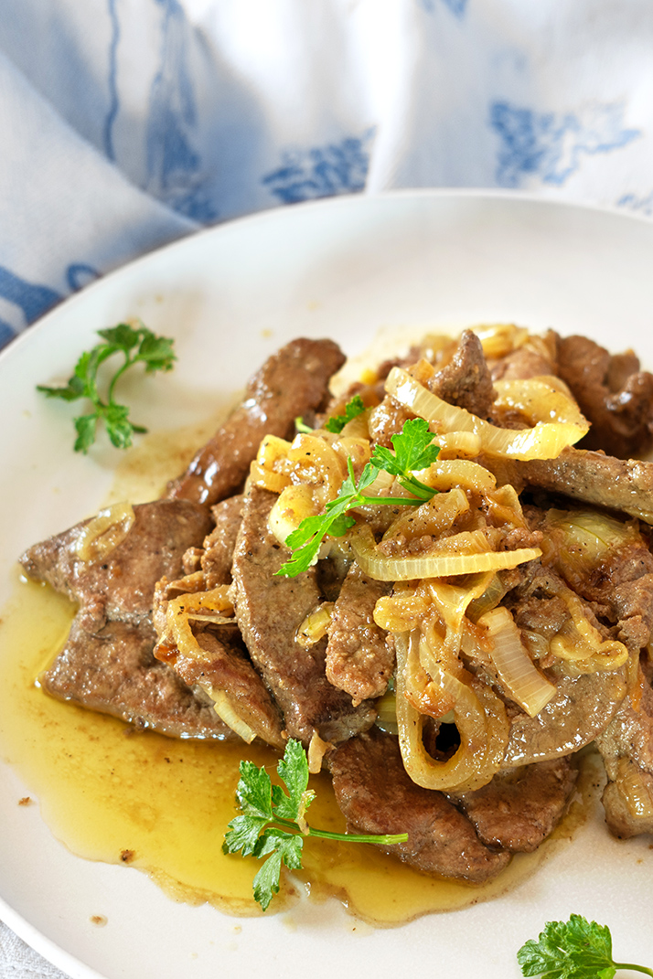 Traditional Venetian-style liver recipe