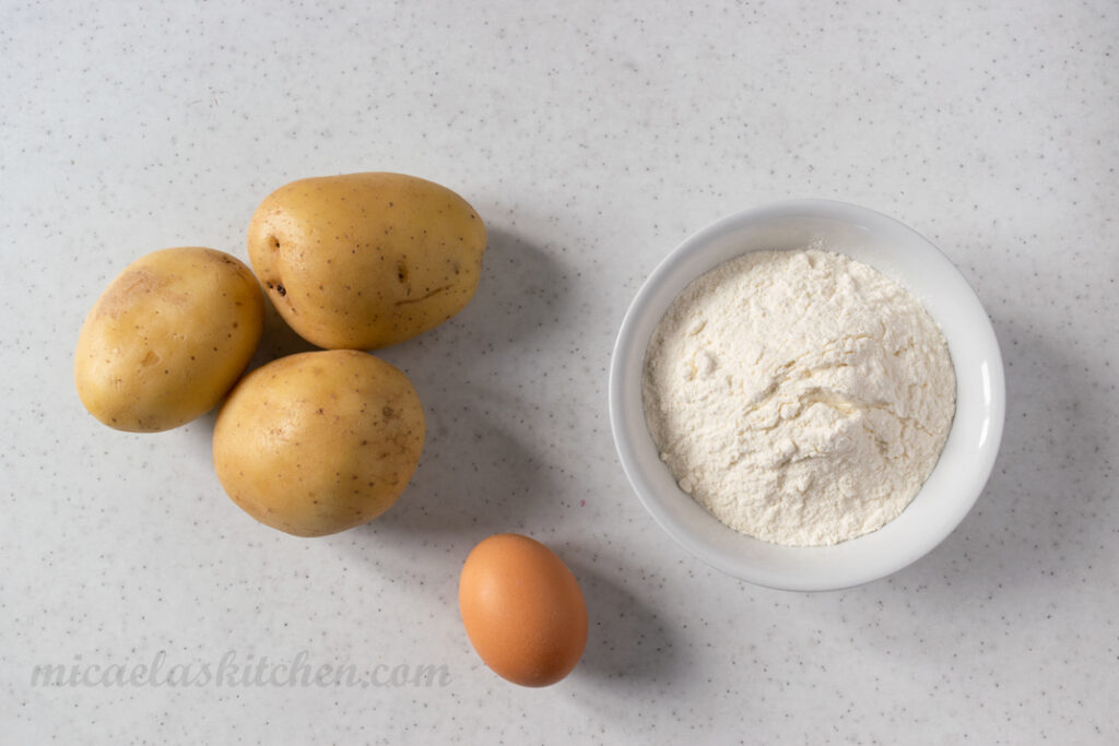 Italian potato gnocchi ingredients