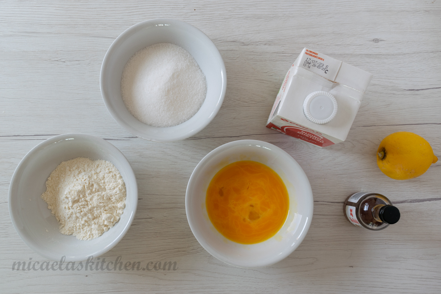 Italian Classic Pastry Cream ingredients