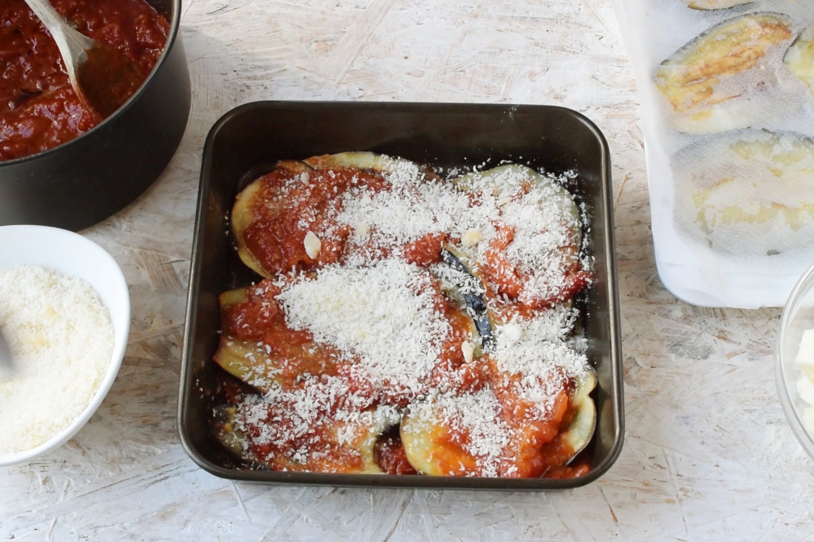 Easy Eggplant Parmigiana Recipe Micaelas Kitchen 0956