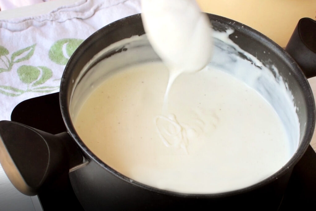 Preparing the Béchamel Sauce