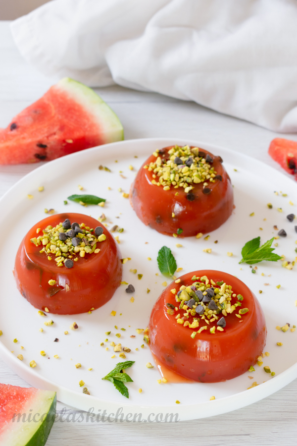 Gelo di Melone, Sicilian Watermelon Pudding 