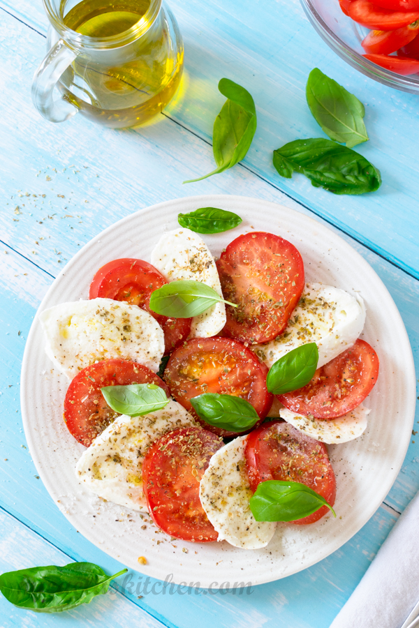 Classic Caprese Salad Recipe Video Micaelas Kitchen 