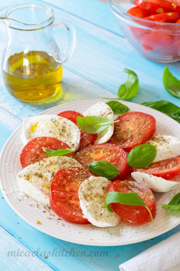 Classic Caprese Salad Recipe (VIDEO) | Micaela's Kitchen