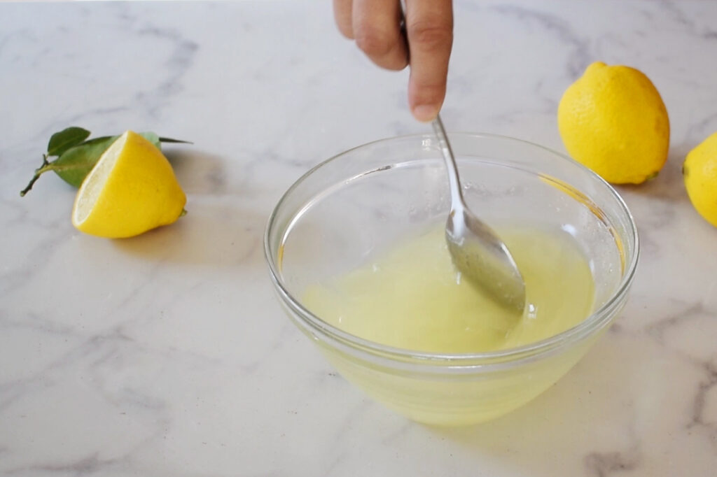 Lemon syrup for italian lemon delight