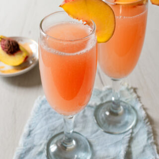 Authentic Italian Bellini Cocktail