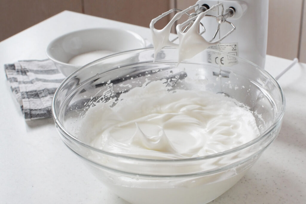 Whip egg whites