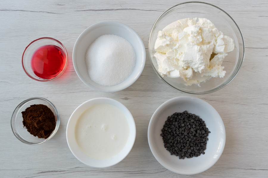 Traditional Zuccotto ingredients