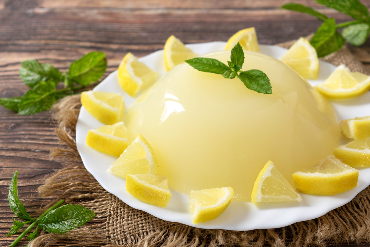 Amazing Sicilian Lemon Pudding, Naturally Gluten-Free, Egg-Free and Dairy-Free (Gelo di Limone)