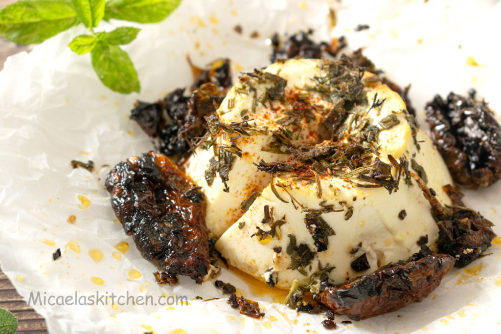 Baked savory ricotta