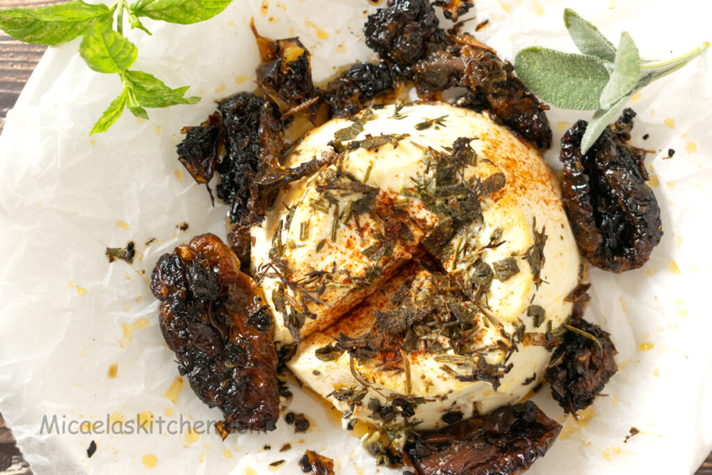 Sicilian aromatic herb ricotta