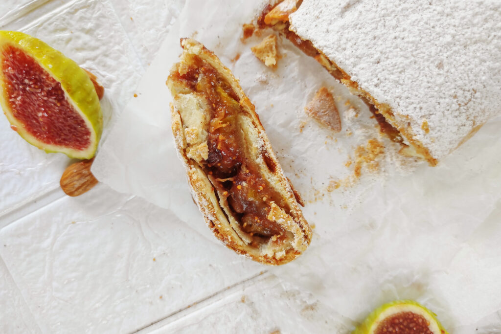 Italian Fig Strudel with Almonds and Cinnamon