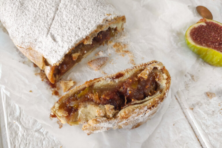 Italian Fig Strudel with Almonds and Cinnamon