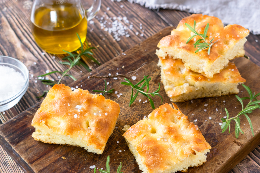 Authentic Genoese Focaccia Flatbread