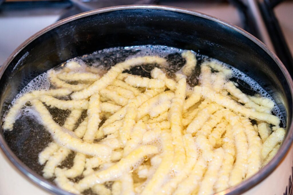 Italian passatelli in broth