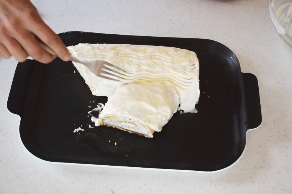 How to make Italian Christmas log cake