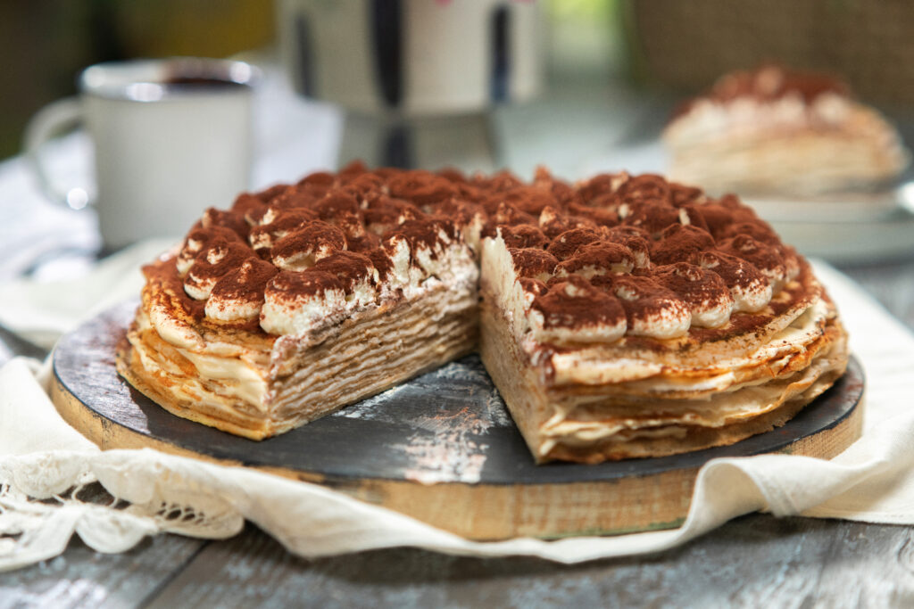 Tiramisu Crêpe Cake