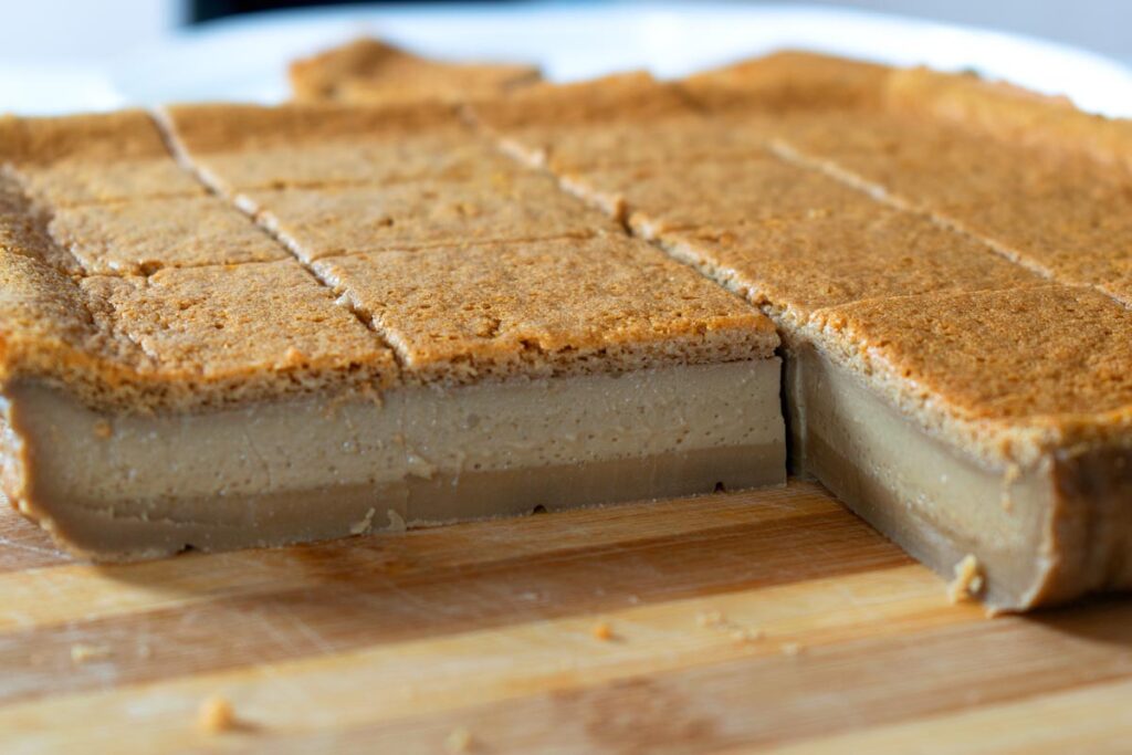 Magic cake with coffee 